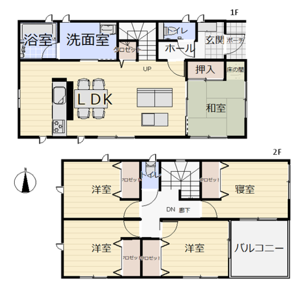 佐土原町下田島中古住宅5LDK　築1年の2階建　 