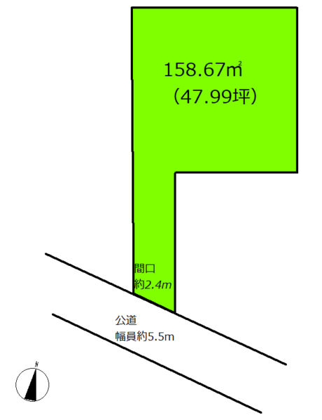 宮崎市　神宮町土地　47.99坪　中古住宅でも販売中 