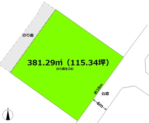 佐土原町下田島土地 115坪　広瀬北小学校区 