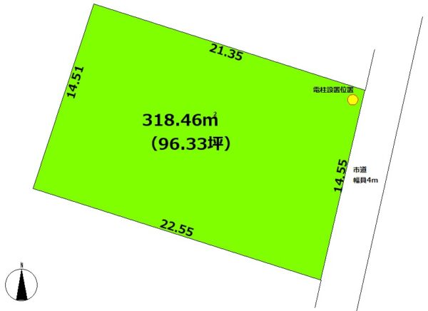 佐土原町下田島分譲地2号地（残り1区画）　96坪 