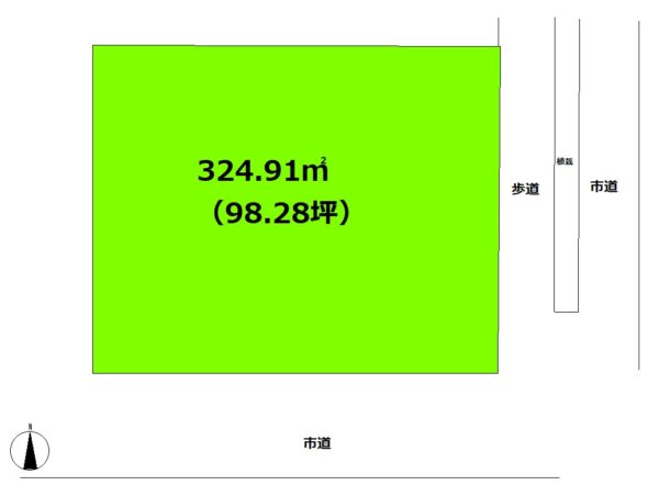 生目台東3丁目　住宅用地　98坪 