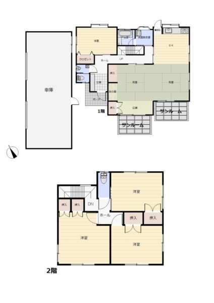 佐土原町下田島中古戸建　5DK　太陽光・蓄電池・車庫付き 